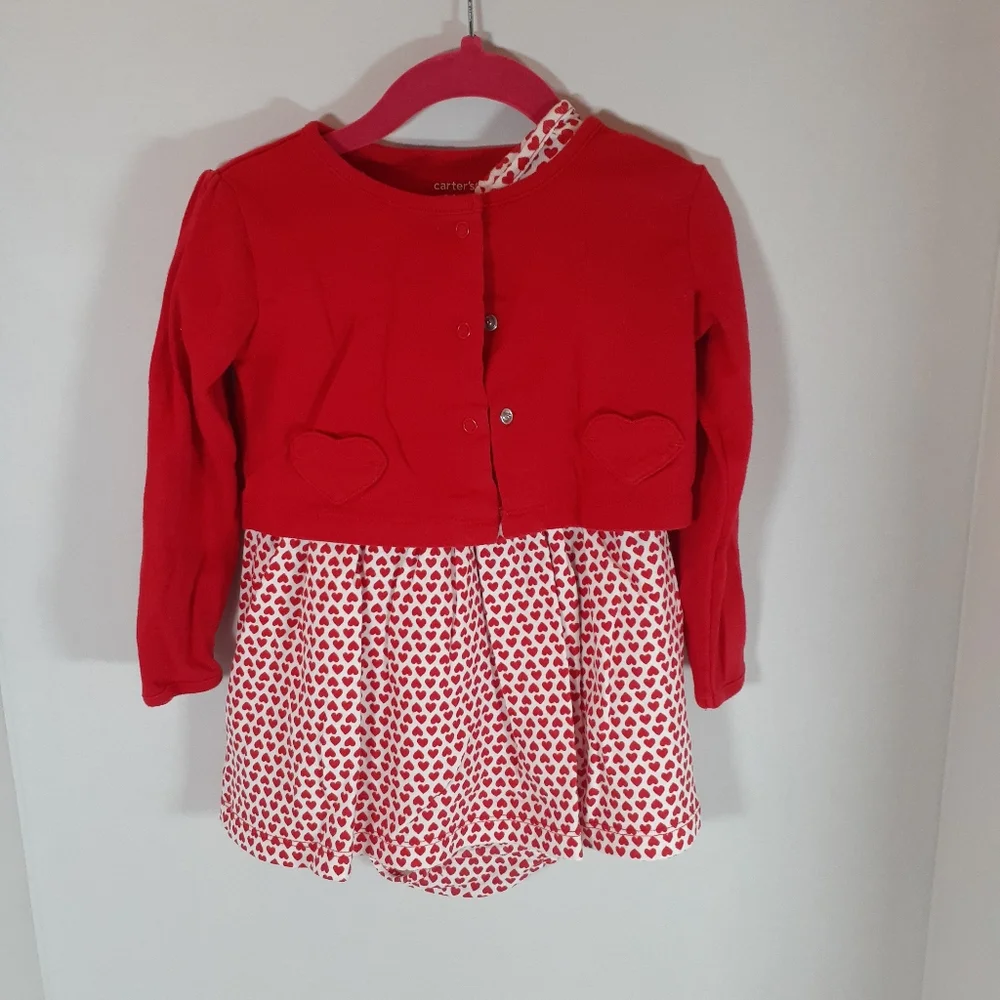 10/$40 Carter's Heart 2pc. Dress